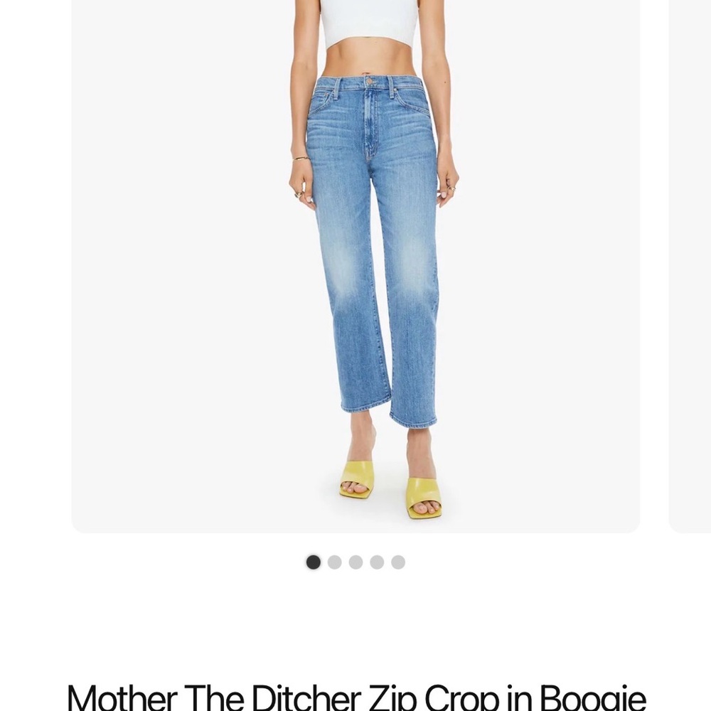 MOTHER The Ditcher Zip Crop in Boogie
Down